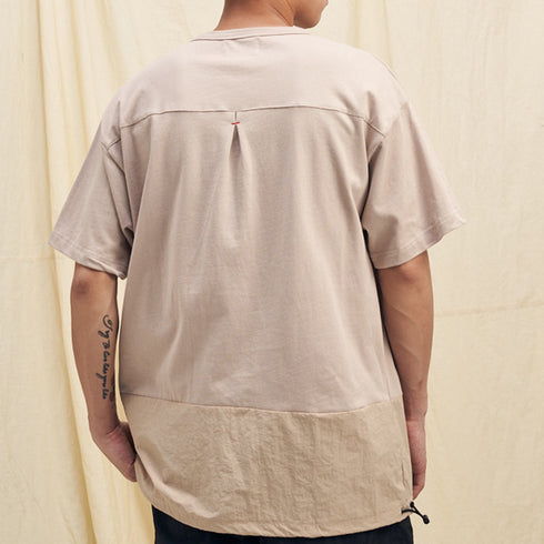 Boysnextdoor Oversize Zip Tshirt Beige